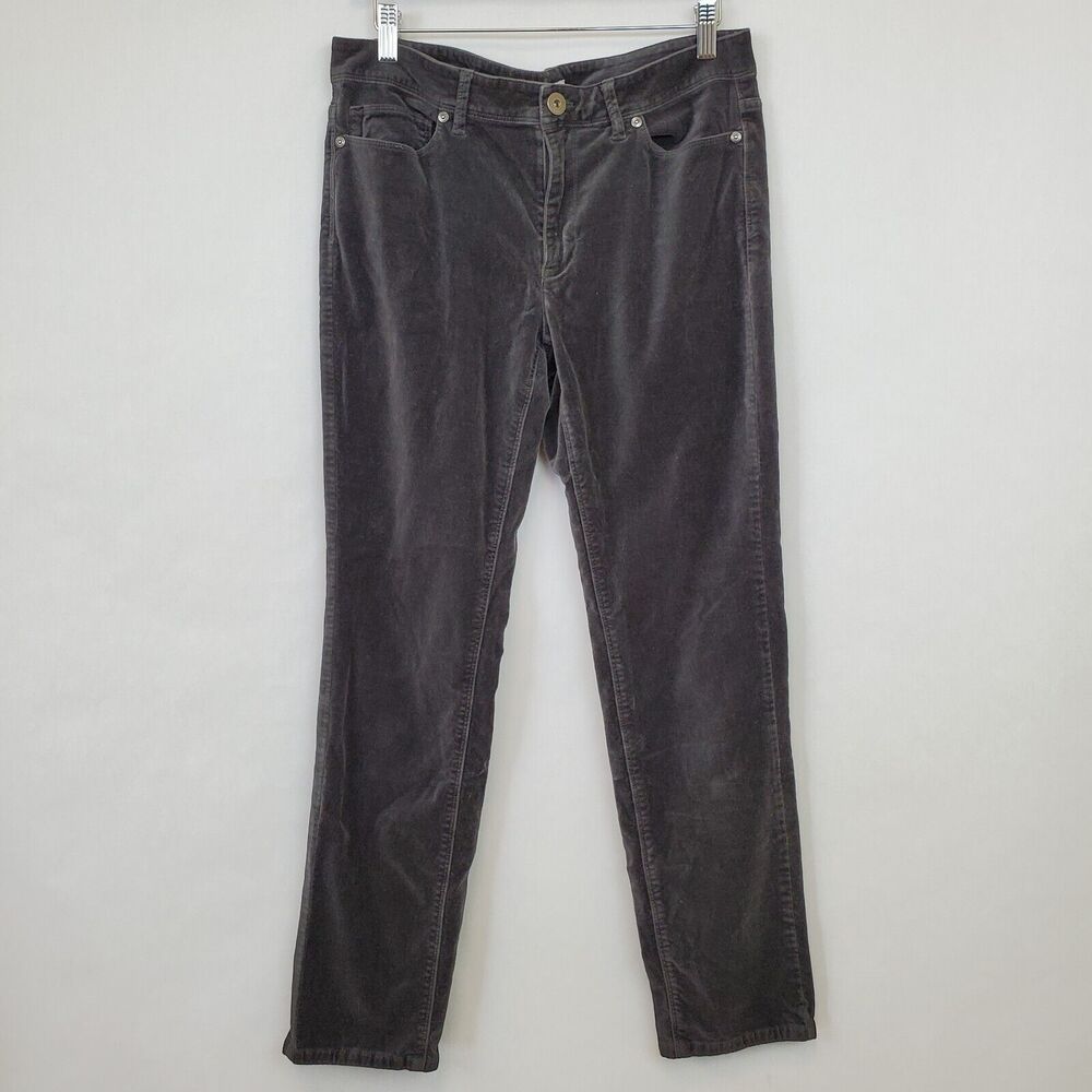 J. Jill Pants Womens 8 Velvet Skinny‎ Washed Black 31x28 Mid Rise